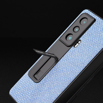 For Honor Magic Vs ABEEL Integrated Diamond Series Phone Case with Holder(Sapphire Blue)