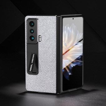 For Honor Magic Vs ABEEL Integrated Diamond Series Phone Case with Holder(Silver)