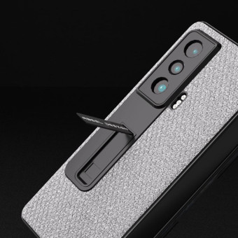 For Honor Magic Vs ABEEL Integrated Diamond Series Phone Case with Holder(Black)