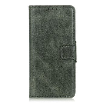 For Nokia XR21 Mirren Crazy Horse Texture Horizontal Flip Leather Phone Case(Dark Green)