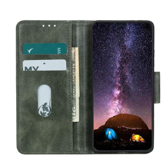 For Nokia XR21 Mirren Crazy Horse Texture Horizontal Flip Leather Phone Case(Dark Green)