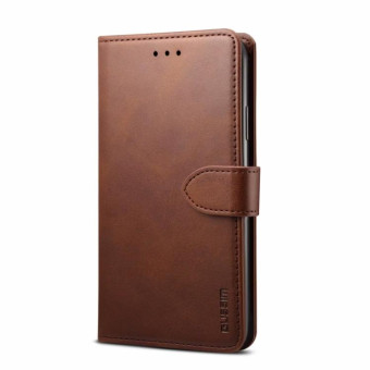 For Huawei P Smart 2020 GUSSIM Business Style Horizontal Flip Leather Case with Holder & Card Slots & Wallet(Brown)
