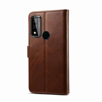 For Huawei P Smart 2020 GUSSIM Business Style Horizontal Flip Leather Case with Holder & Card Slots & Wallet(Brown)