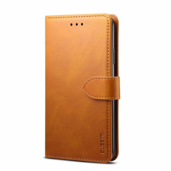 For Huawei P Smart 2020 GUSSIM Business Style Horizontal Flip Leather Case with Holder & Card Slots & Wallet(Yellow)