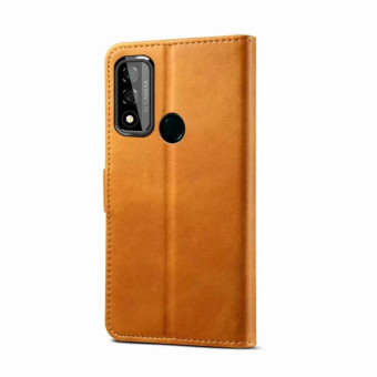 For Huawei P Smart 2020 GUSSIM Business Style Horizontal Flip Leather Case with Holder & Card Slots & Wallet(Yellow)