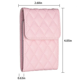 BFK08 Vertical Card Bag Mobile Phone Back Sticker(Pink)