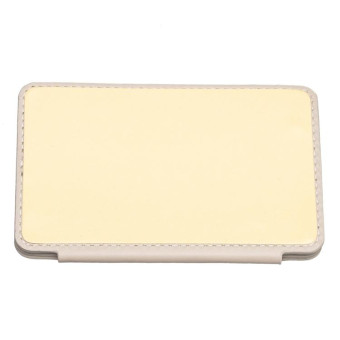 BFK01 Grid Pattern Card Bag Mobile Phone Back Sticker(Beige)