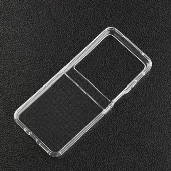 For Motorola Razr 40 Ultra Transparent TPU Hinge Shockproof Protective Phone Case