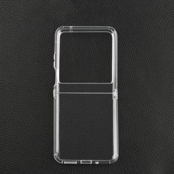 For Motorola Razr 40 Ultra Transparent TPU Hinge Shockproof Protective Phone Case