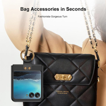 For Motorola Razr 40 Ultra GKK Ultra-thin PC Ring Holder Phone Case(Pink)