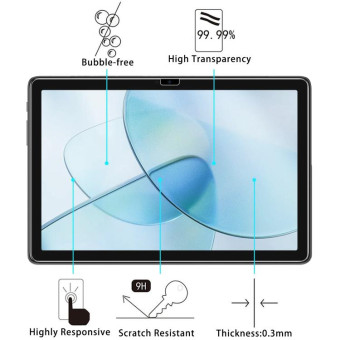 For Doogee T10S 2pcs 9H 0.3mm Explosion-proof Tempered Glass Film