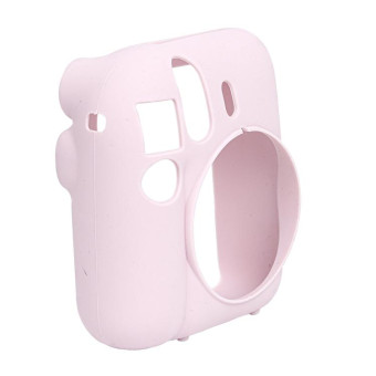 For FUJIFILM instax mini 12 Soft Silicone Camera Protective Case(Pink)