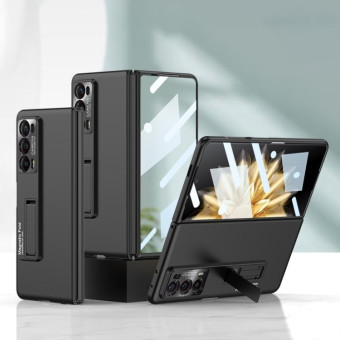 For Honor Magic V2 GKK Integrated Ultra-thin Folding Phone Case with Stand(Black)
