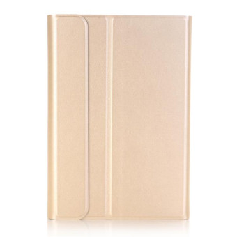 A0T8 For Huawei MatePad T8 8 inch ABS Ultra-thin Detachable Bluetooth Keyboard Voltage PU Leather Tablet Case with Bracket(Gold)
