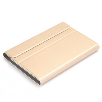 A0T8 For Huawei MatePad T8 8 inch ABS Ultra-thin Detachable Bluetooth Keyboard Voltage PU Leather Tablet Case with Bracket(Gold)