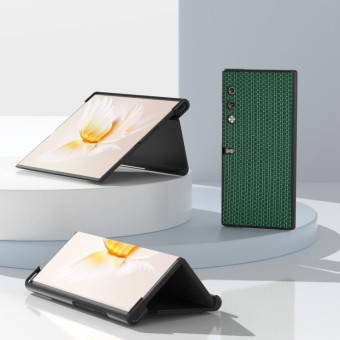 For Honor V Purse ABEEL Genuine Leather Luxury Series Shockproof Phone Case(Night Green)