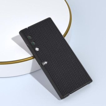 For Honor V Purse ABEEL Genuine Leather Luxury Series Shockproof Phone Case(Black)