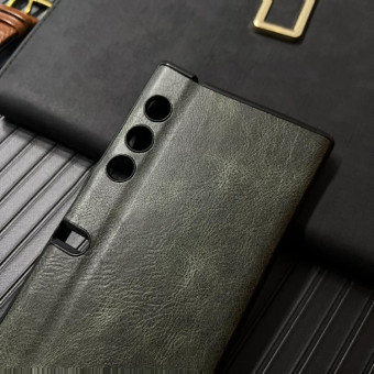 For Honor V Purse Crazy Horse Texture Leather Shockproof Phone Case(Green)