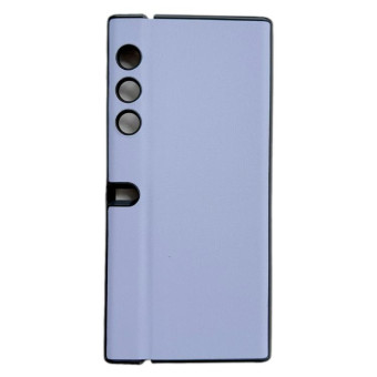 For Honor V Purse Morandi Solid Color Leather Texture Phone Case(Purple)