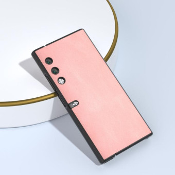 For Honor V Purse ABEEL Retro Texture PU Phone Case(Pink)