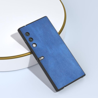 For Honor V Purse ABEEL Retro Texture PU Phone Case(Blue)