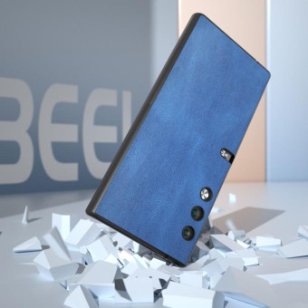 For Honor V Purse ABEEL Retro Texture PU Phone Case(Blue)