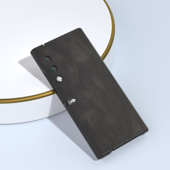 For Honor V Purse ABEEL Retro Texture PU Phone Case(Black)