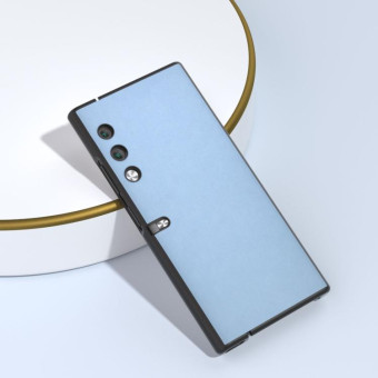 For Honor V Purse Arashi Texture PU Phone Case(Curtain Blue)