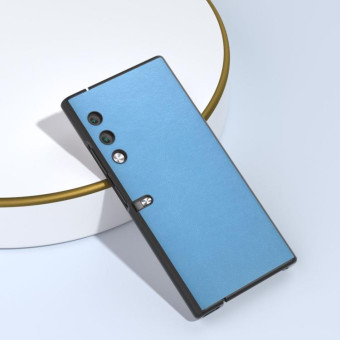 For Honor V Purse Arashi Texture PU Phone Case(Sky Blue)