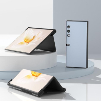 For Honor V Purse Eco Texture PU Phone Case(Light Blue)