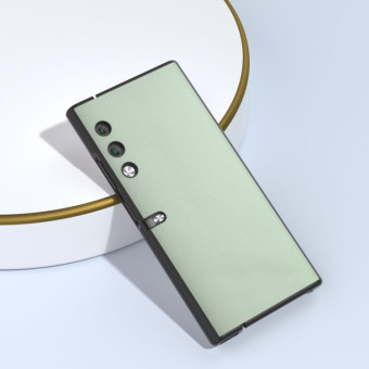 For Honor V Purse Eco Texture PU Phone Case(Light Green)