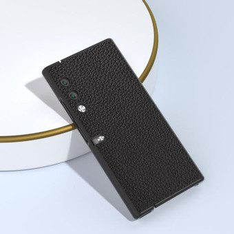 For Honor V Purse Genuine Leather Litchi Texture Phone Case(Black)