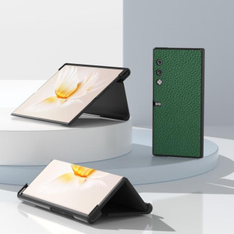 For Honor V Purse Genuine Leather Litchi Texture Phone Case(Green)