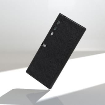 For Honor V Purse Cross Texture Genuine Leather Phone Case(Black)