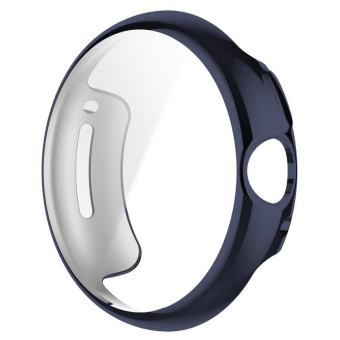 For Google Pixel Watch 2 Full Coverage TPU Electroplated Watch Protective Case(Midnight Blue)