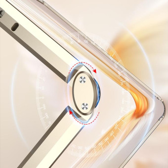 For Honor V Purse GKK Integrated Magnetic Folding Metal Full Coverage Phone Case(Blue)