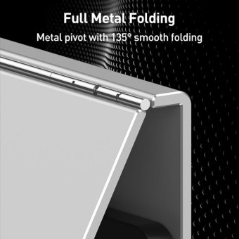 GKK Metal Folding Holder + Bluetooth Keyboard + Pen + Pen Slots + Mouse Set(Silver)