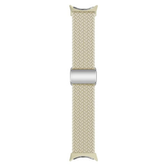 For Google Pixel Watch / Watch 2 Nylon Loop Magnetic Buckle Watch Band(Starlight Color)