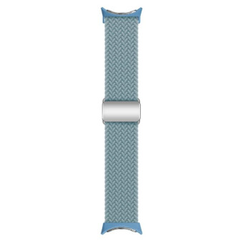 For Google Pixel Watch / Watch 2 Nylon Loop Magnetic Buckle Watch Band(Rock Blue)