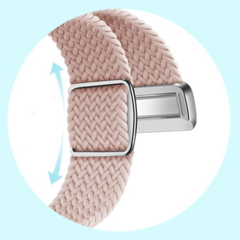 For Google Pixel Watch / Watch 2 Nylon Loop Magnetic Buckle Watch Band(Violets)