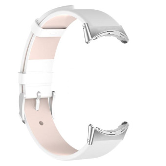 For Google Pixel Watch 2 / Pixel Watch Leather Watch Band(White)