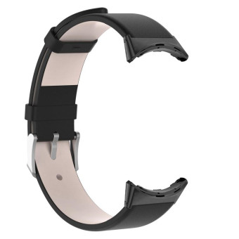 For Google Pixel Watch 2 / Pixel Watch Leather Watch Band(Black)