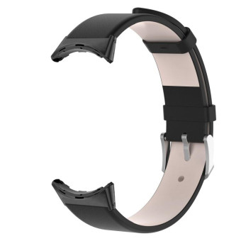 For Google Pixel Watch 2 / Pixel Watch Leather Watch Band(Black)