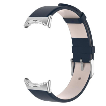 For Google Pixel Watch 2 / Pixel Watch Leather Watch Band(Dark Blue)
