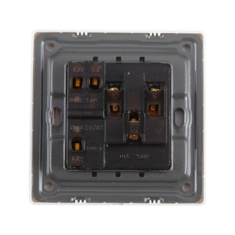 185-265V Multifunctional Wall Switch 86mm with Three-hole Power Socket