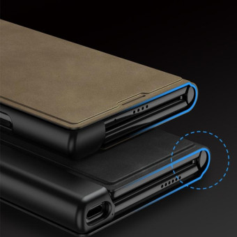 For Honor V Purse GKK Frosted Leather Fold Phone Case(Brown)