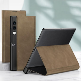 For Honor V Purse GKK Frosted Leather Fold Phone Case(Brown)