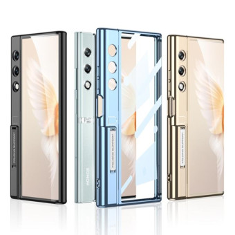 For Honor V Purse GKK Integrated Flip Electroplating TPU Case with Holder(Gold)