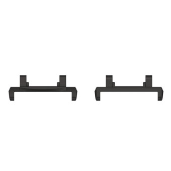 For Amazfit Active Edge A2212 1 Pair Metal Watch Band Connectors(Black)