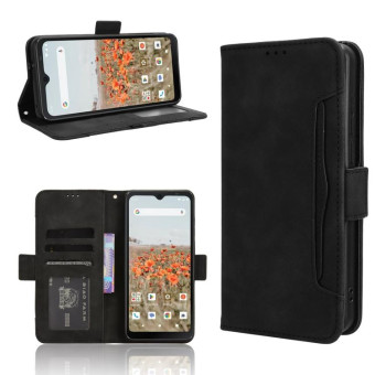 For Consumer Cellular Iris Connect Skin Feel Calf Texture Card Slots Leather Phone Case(Black)